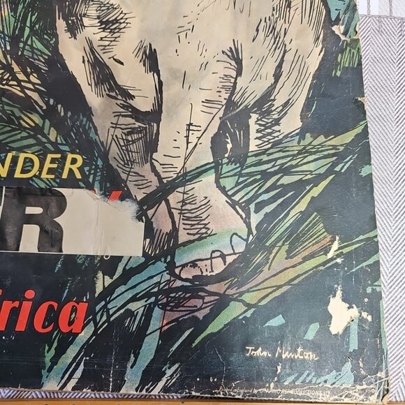1952 Ivory Hunter Where No Vultures Fly Poster Rare with Name Change England UK - Picture 7 of 14